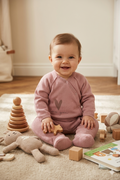 Pijama enterizo Outseam - Rosa "Love you"
