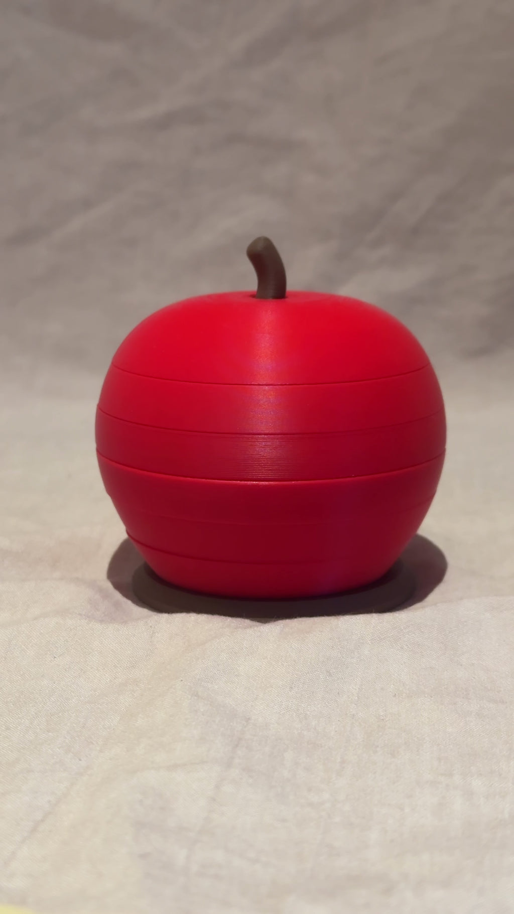 Apple Stacking Toy, Montessori Inspired Threading Puzzle