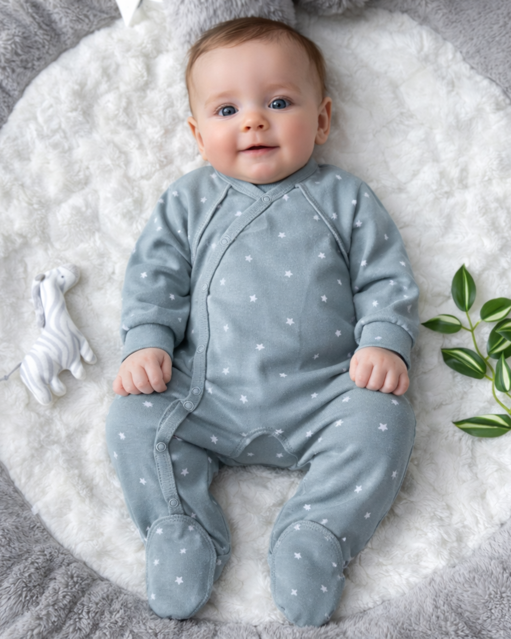 Babygrow Outseam - Cinzento